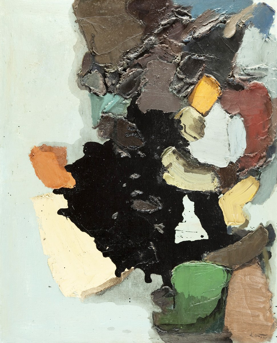 Tadeusz Kantor, „Kompozycja abstrakcyjna”, 1961, olej na płótnie (źródło: materiały prasowe organizatora)