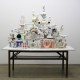 Teppei Kaneuji, „Biały wyciek (Przedmioty nagromadzone nr 10)”, 2010, instalacja, 181 × 176 × 75 cm, © Teppei Kaneuji, dzięki uprzejmości ShugoArts (źródło: materiały prasowe organizatora)