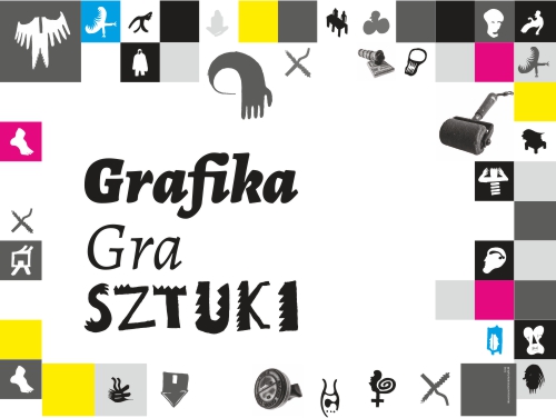 „Grafika gra sztuki”, plakat wystawy, Gmach Główny Muzeum Narodowego w Szczecinie (źródło: materiały prasowe organizatora)