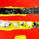 Henryk Ożóg, „Defiguracja I”, 67x 200 cm, 2014, sucha igła, mezzotinta, korund, szablon (źródło: materiały prasowe organizatora)