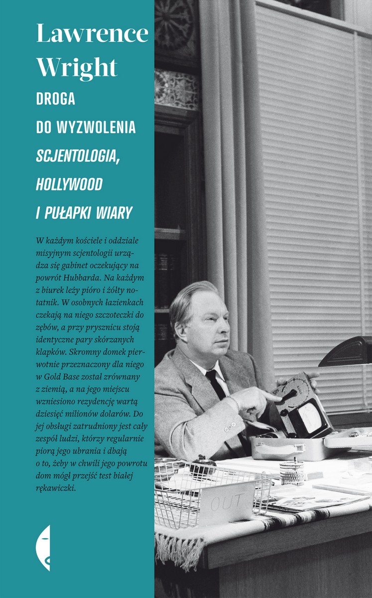 Lawrence Wright „Droga do wyzwolenia. Scjentologia, Hollywood i pułapki wiary” – okładka (źródło: materiały prasowe)