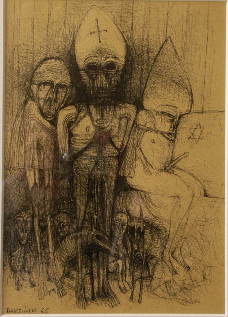 Zdzisław Beksiński, długopis, 1966 (źródło: materiały prasowe organizatora)