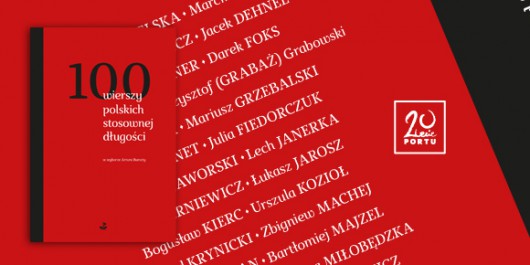 „100 wierszy polskich stosownej długości” – baner (źródło: materiały prasowe)