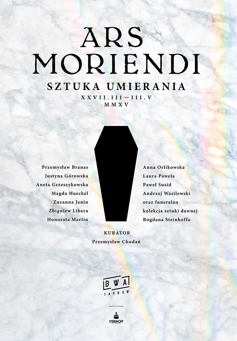 Wystawa „Ars moriendi/Sztuka umierania”, plakat (źródło: materiały prasowe organizatora)