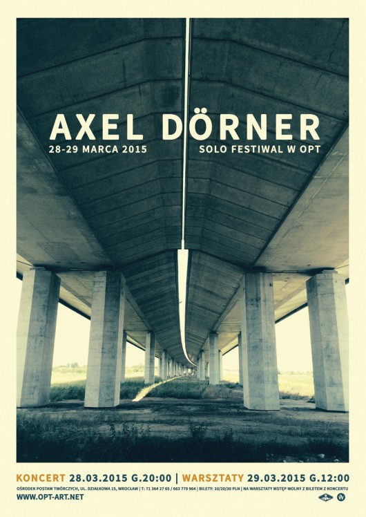 ​​AXEL DÖRNER / Solo Festiwal, plakat (źródło: materiały prasowe)