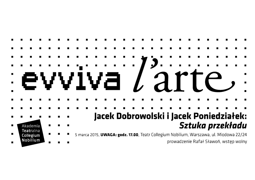 „Evviva l'arte: Sztuka przekładu” (źródło: materiały prasowe)