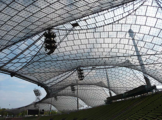 Frei Otto, dach Stadionu Olimpijskiego w Monachium, fotografia (źródło: materiały prasowe organizatora)