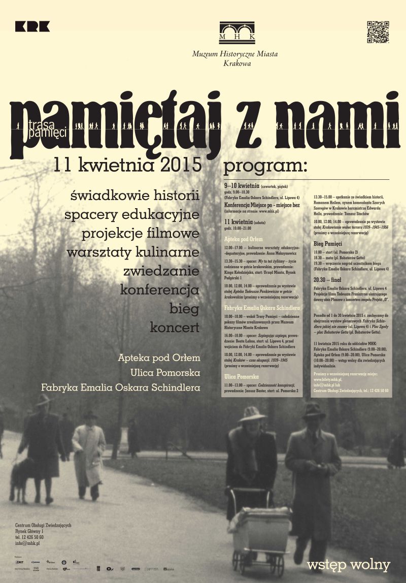 „Pamiętaj z nami”, Muzeum Historyczne Miasta Krakowa – plakat (źródło: materiał prasowy organizatora)