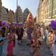Parada uliczna Hare Kryszna w Lublinie (materiał prasowy organizatora)