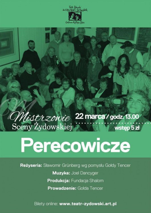 Pokaz filmu „Perecowicze” – plakat (źródło: materiał prasowy organizatora)