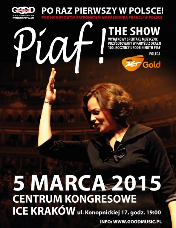 „Piaf! The Show”, plakat (źródło: materiały prasowe organizatora)