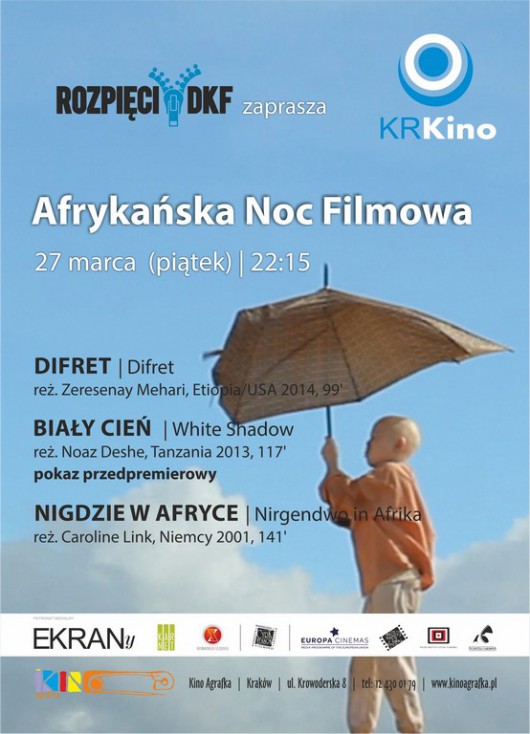 Plakat przeglądu filmów „Afrykańska Noc Filmowa” (źródło: materiały prasowe organizatora)