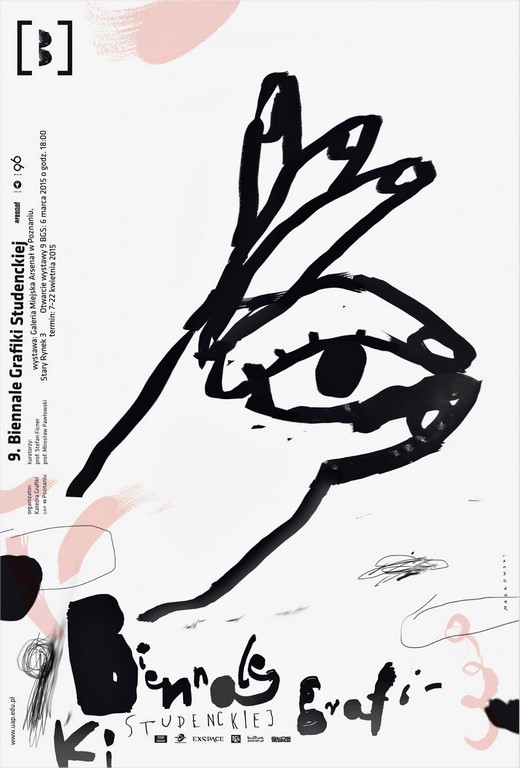 Plakat Biennale Grafiki Studenckiej w Poznaniu (źródło: materiały prasowe organizatora)