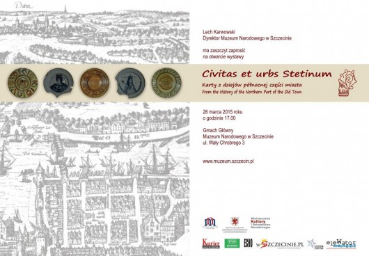 Plakat wystawy „Civitas et urbs Stetinum. Karty z dziejów północnej części miasta” (źródło: materiały prasowe organizatora)