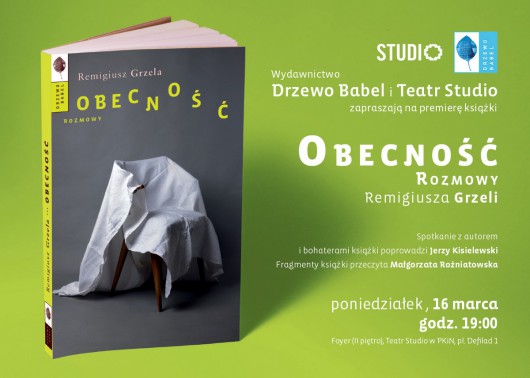 Remigiusz Grzela w Teatrze Studio – plakat (źródło: materiały prasowe organizatora)