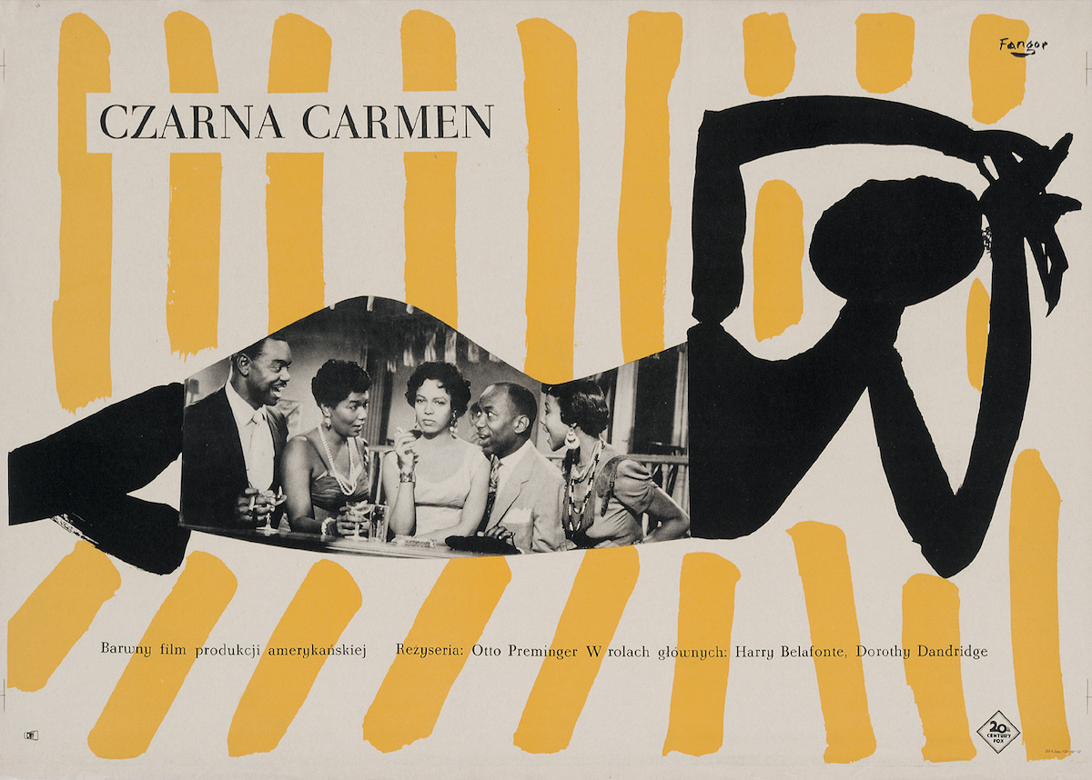 Wojciech Fangor, „Czarna Carmen”, plakat (źródło: materiały prasowe organizatora)