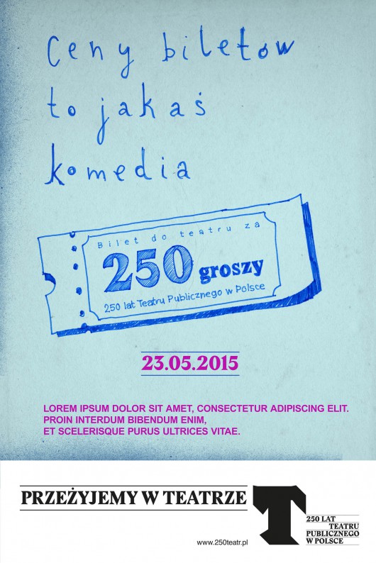 Dzień Teatru Publicznego, „Bilet za 250 groszy” (źródło: materiały prasowe organizatora)