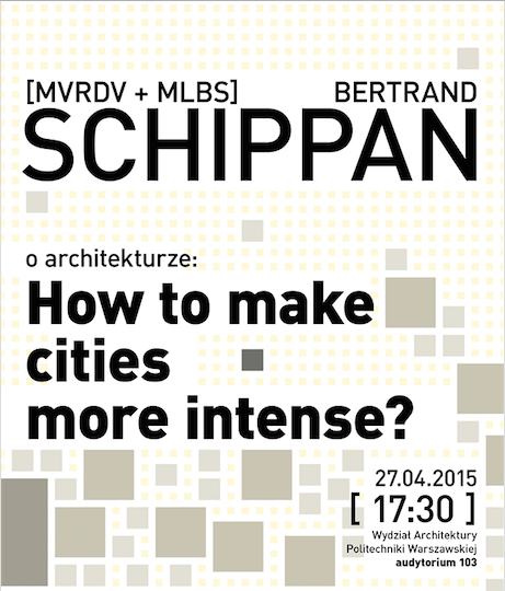 Betrand Schippan, wykład „How to make cities more intense?” (źródło: materiały prasowe organizatora)