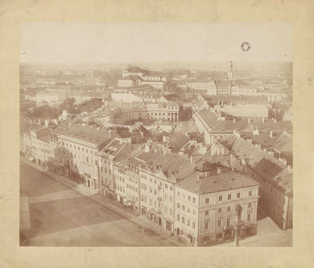 Konrad Brandel, fragmenty panoramy Warszawy „zdjętej ze szczytu wieży zamkowej z wysokości 134 łokci od bruku”, 26 sierpnia 1873, Muzeum Narodowe w Warszawie (źródło: materiały prasowe DSH)