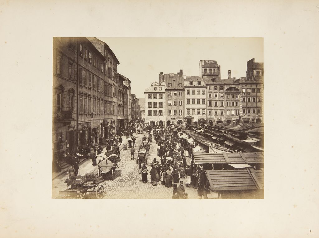 Konrad Brandel, targ na Rynku Starego Miasta, ok. 1885, Muzeum Narodowe w Warszawie (źródło: materiały prasowe DSH)