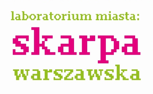 „Laboratorium miasta: Skarpa Warszawa”, logotyp (źródło: materiały prasowe organizatora)