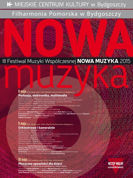 III Festiwal Muzyki Współczesnej „Nowa Muzyka” (źródło: materiały prasowe)