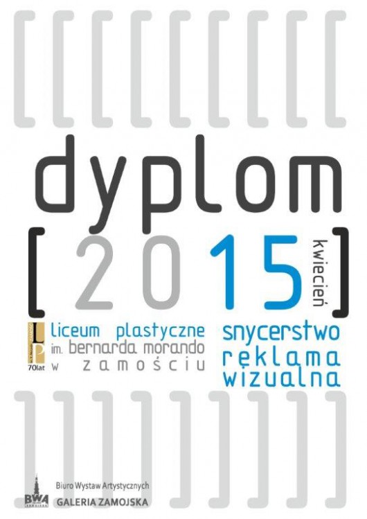 Plakat wystawy „Dyplom 2015” (źródło: materiały prasowe organizatora)