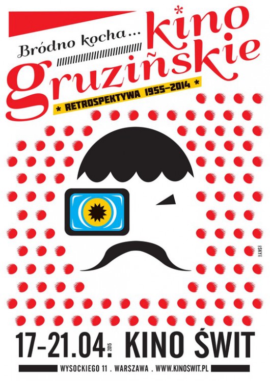 Plakat przeglądu filmów „Bródno kocha Kino gruzińskie” (źródło: materiały prasowe organizatora) 