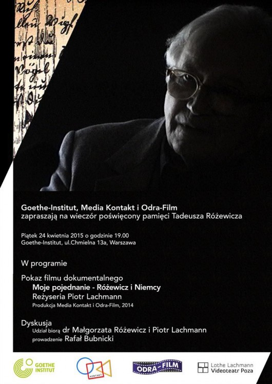 Tadeusz Różewicz in memoriam – plakat (źródło: materiały prasowe)