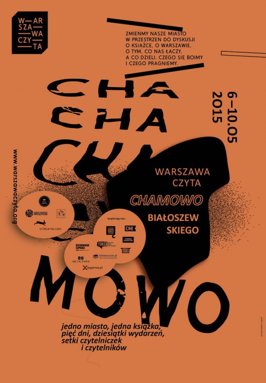 Warszawa Czyta „Chamowo” Mirona Białoszewskiego – plakat (źródło: materiały prasowe)