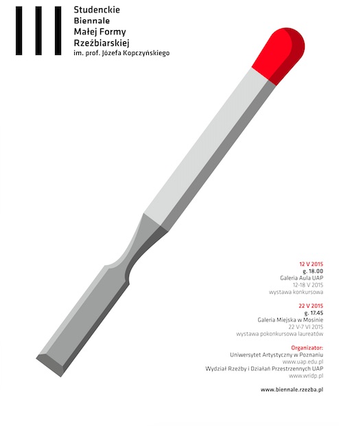 III Studenckie Biennale Małej Formy Rzeźbiarskiej, plakat (źródło: materiały prasowe organizatora)