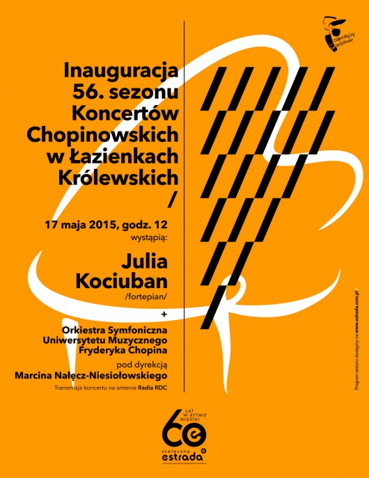 56. sezon Koncertów Chopinowskich, plakat (źródło: materiały prasowe)
