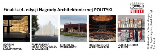 Finaliści 4. edycji Nagrody Architektonicznej POLITYKI