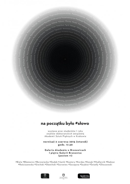 „#na początku było słowo” – plakat (źródło: materiały prasowe wydawcy)