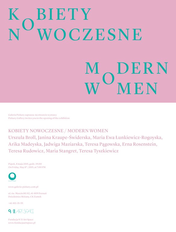 Plakat wystawy „Kobiety nowoczesne” (źródło: materiały prasowe organizatora)