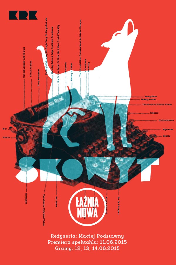 Spektakl „Skowyt” – plakat (źródło: materiał prasowy organizatora)