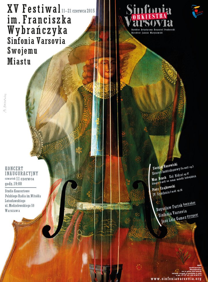 XV Festiwal im. Franciszka Wybrańczyka „Sinfonia Varsovia Swojemu Miastu”, plakat (źródło: materiały prasowe)