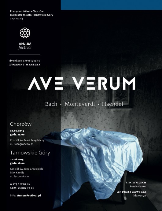 „Ave Verum”, ANNUM Festival, plakat (źródło: materiały prasowe)