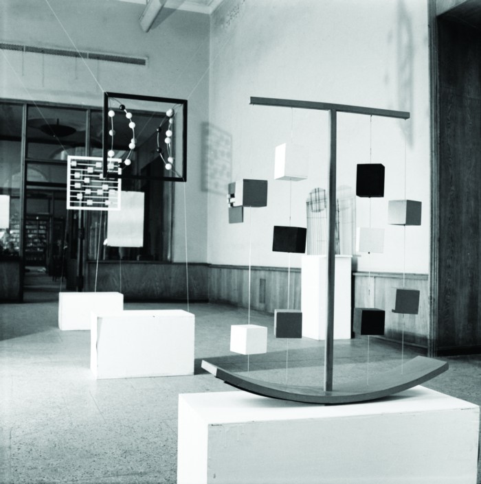 Wanda Gołkowska, widok wystawy, Galeria pod Moną Lisą, 1968, fot. Zdzisław Holuka ⓒ Muzeum Współczesne Wrocław (źródło: materiały prasowe organizatora)