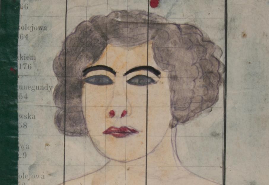 Epifan Drowniak-Nikifor, „Portret damy”, fragment, ok. 1920 (źródło: materiały prasowe)