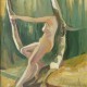 „Kobieta bez głowy”, akryl na płótnie 100 x 90 cm, 2010 r. (źródło: materiały prasowe organizatora)