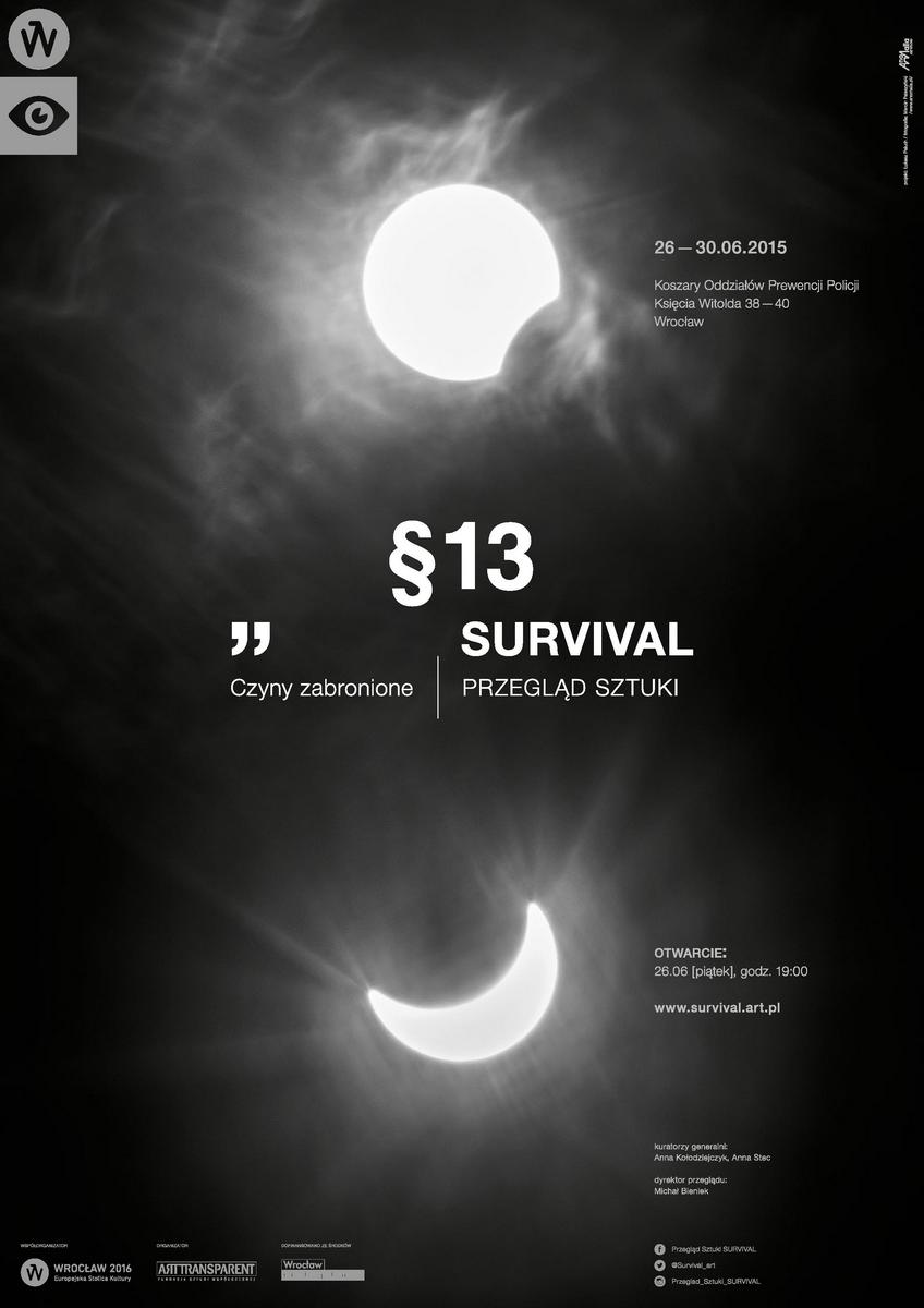 13. Przegląd Sztuki Survival – plakat (źródło: materiały prasowe)