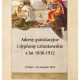 „Adresy gratulacyjne i dyplomy członkowskie z lat 1836–1912” – plakat (źródło: materiały prasowe organizatora)