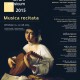 Forum Musicum 2015: Musica recitata – plakat (źródło: materiał prasowy organizatora)