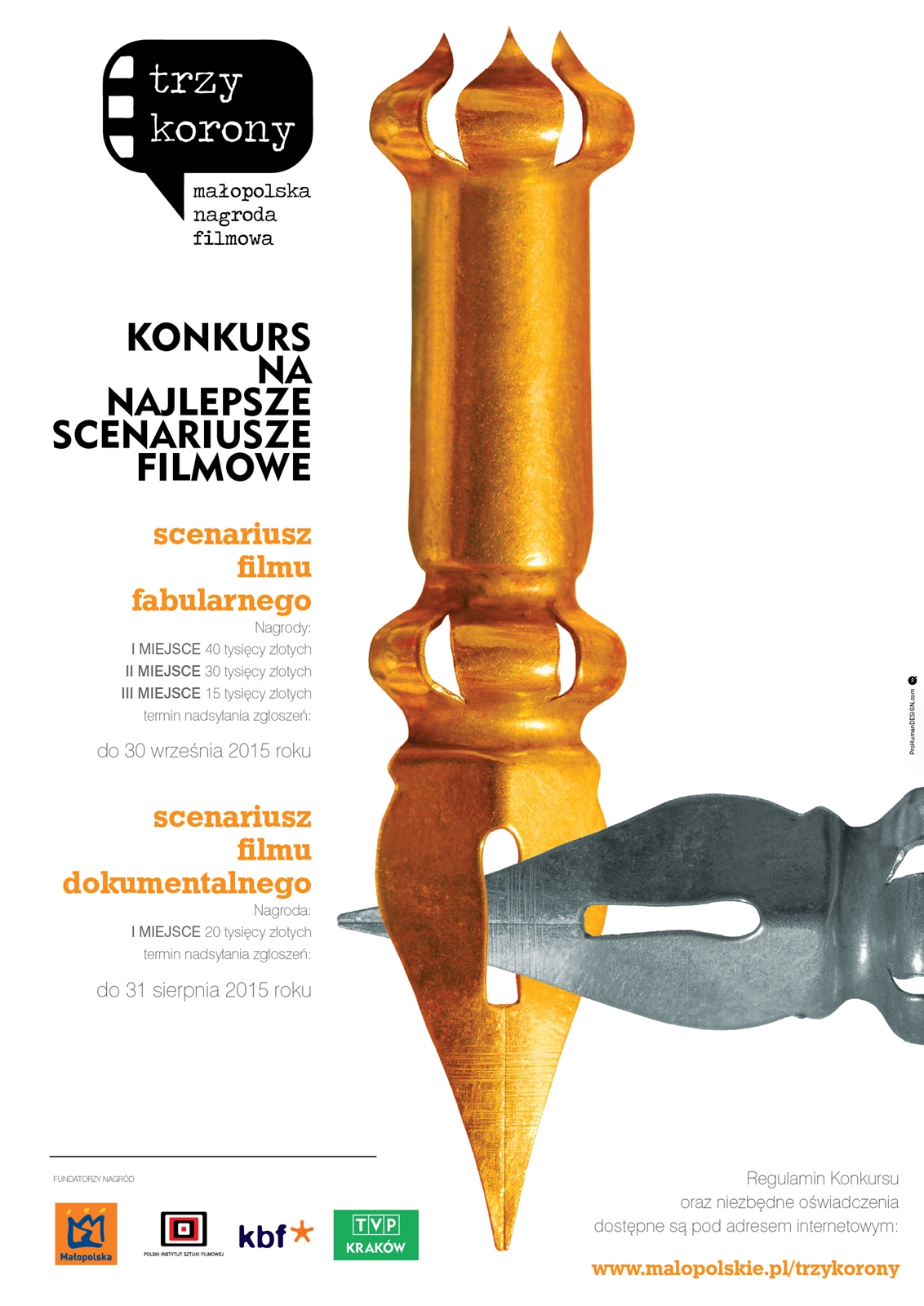 „Trzy Korony – Małopolska Nagroda Filmowa” – plakat (źródło: materiały prasowe organizatora)
