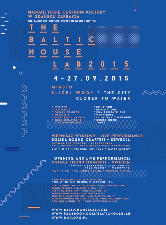 The Baltic House Lab 2015, plakat (źródło: materiały prasowe organizatora)