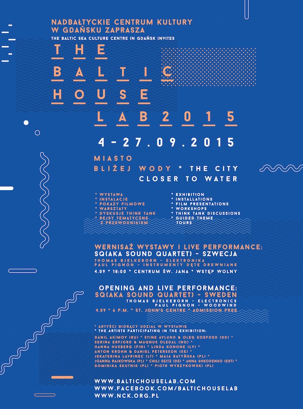 The Baltic House Lab 2015, plakat (źródło: materiały prasowe organizatora)