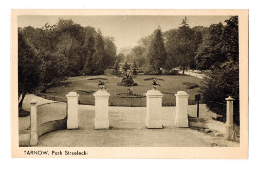 Park Strzelecki, przedwojenna kartka pocztowa, z kolekcji Marka Tomaszewskiego (źródło: materiały prasowe organizatora)