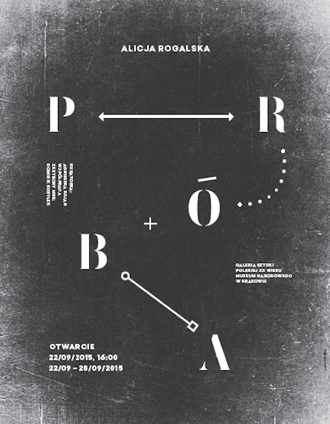 Alicja Rogalska, „Próba”, plakat (źródło: materiały prasowe organizatora)