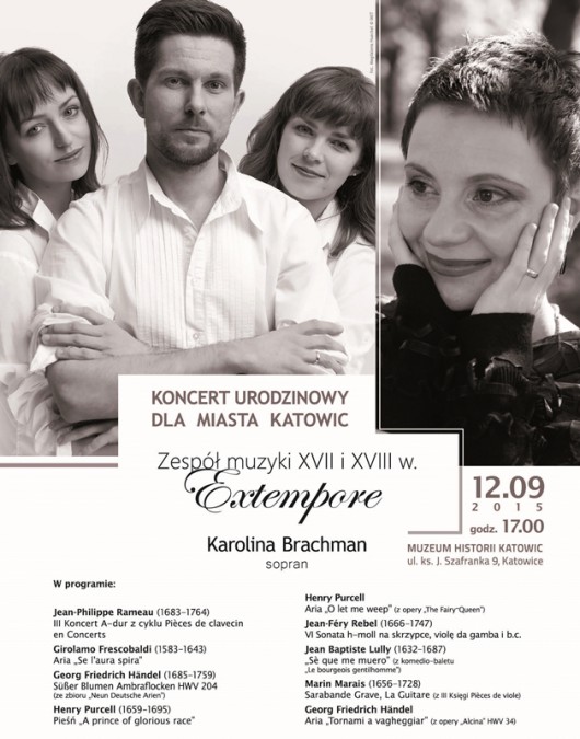 Koncert Extempore i Karoliny Brachman – plakat (źródło: materiały prasowe)